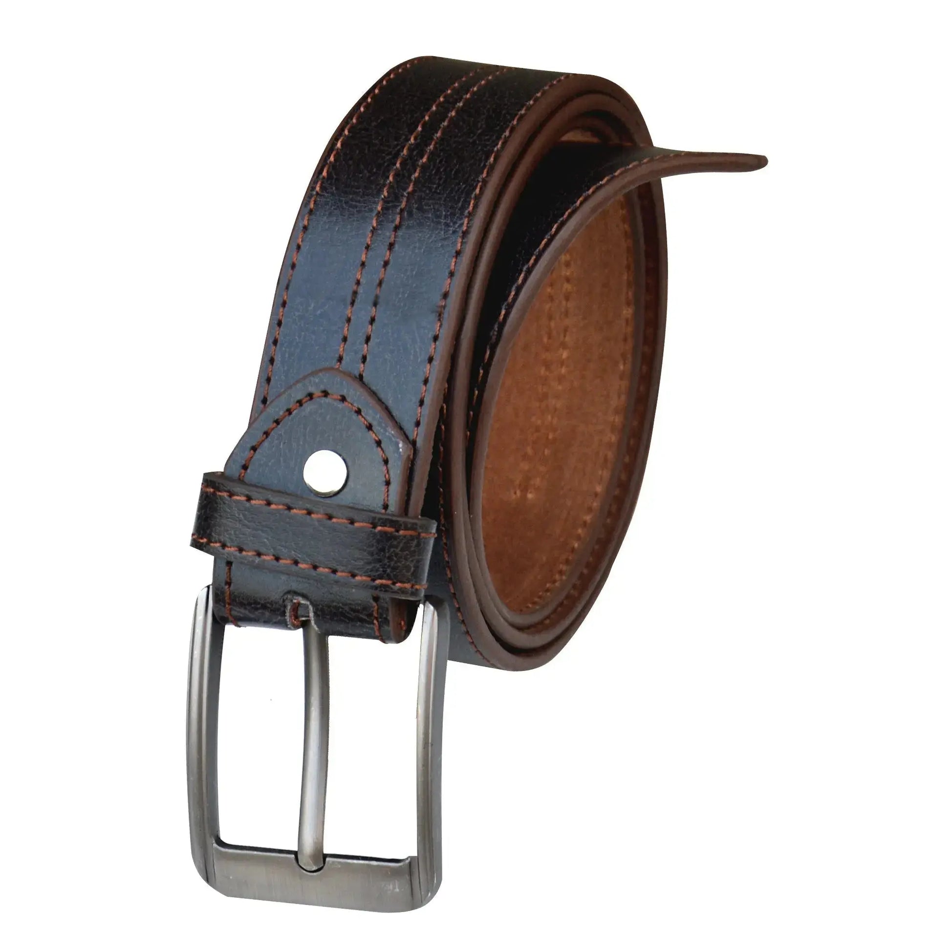 Brown Men’s Leather Belt – Office Wear | Western-Attire G-Leather