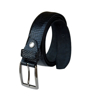 Black Men’s Leather Belt – Genuine Leather | Western-Attire G-Leather