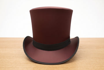 Brown Silk Top Hat – Victorian Steampunk Gothic Cosplay Hat