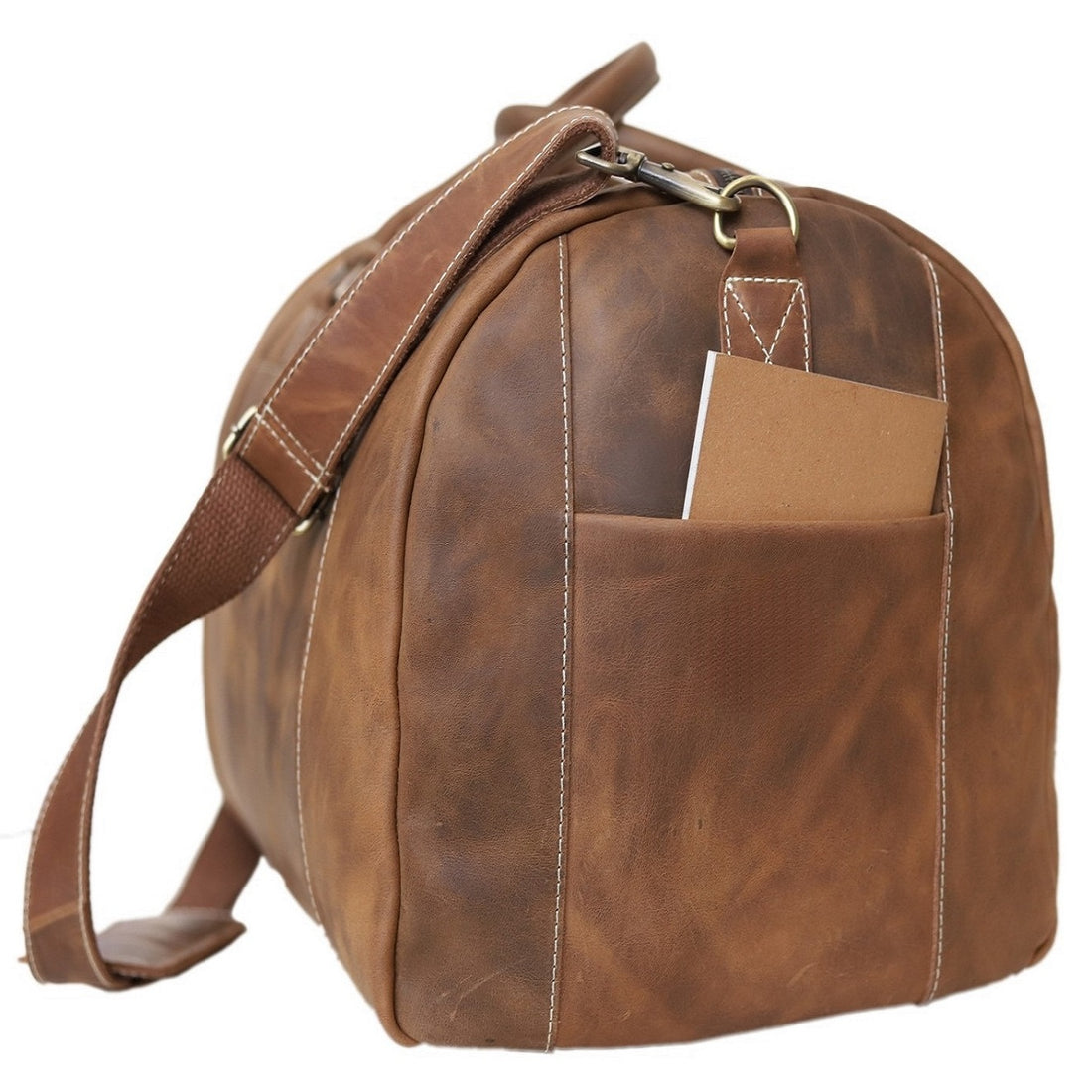 Men’s Leather Weekend Bag | Small Travel Duffle USA