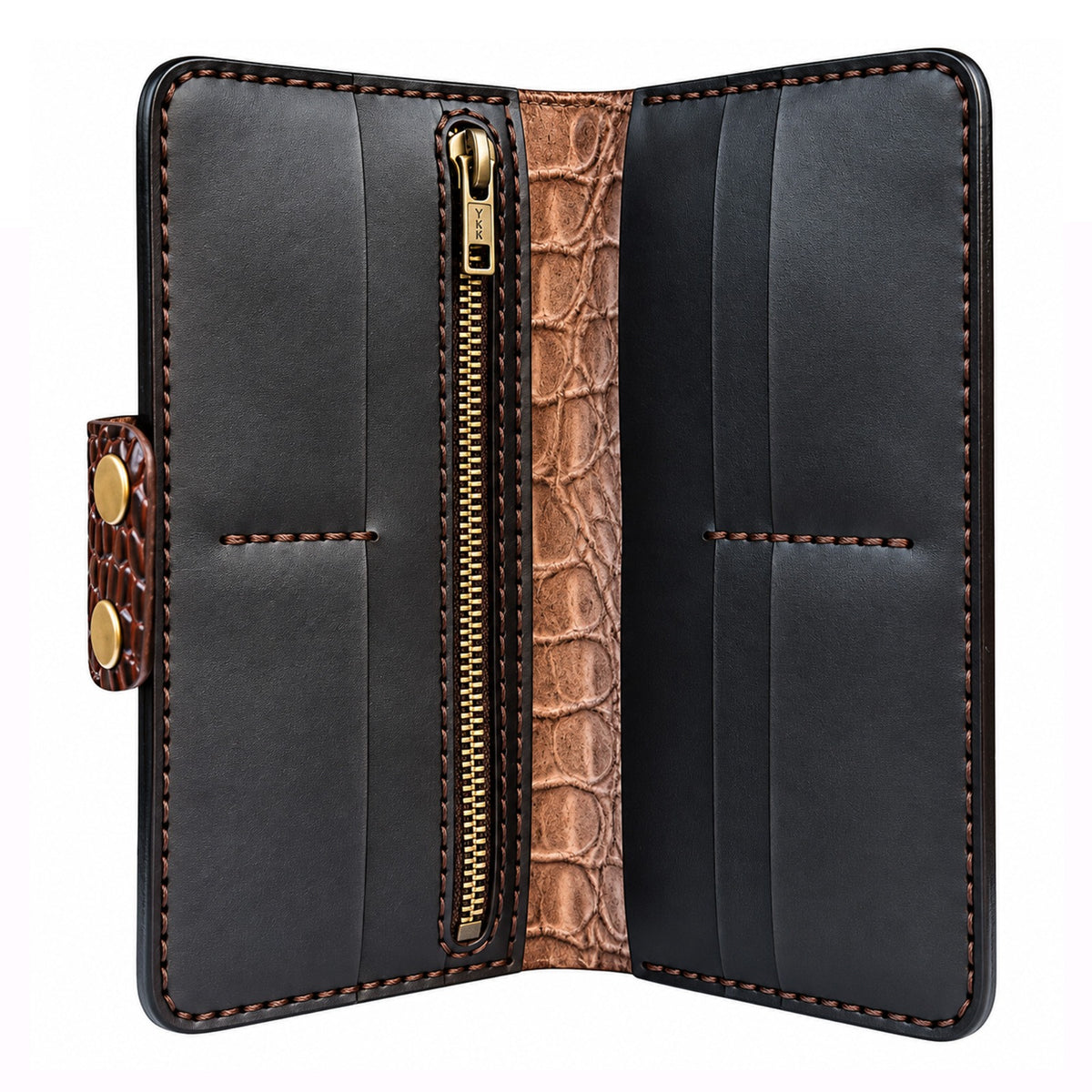 Luxury Long Leather Wallet for Men